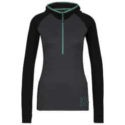 Stoic Women's Merino260 StadjanSt. 3/4 Zip W. Hood - Merinohoodie